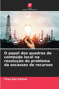 O papel dos quadros de conteúdo local na resolução do problema da escassez de recursos