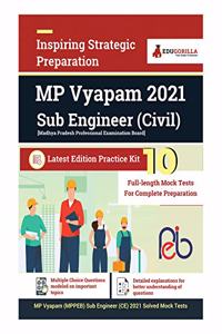 MPPEB Sub Engineer Civil Exam 2024 (Madhya Pradesh Vyapam) - 10 Full Length Mock Tests (2000 Solved Objective Questions) with Free Access to Online Tests