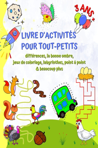Livre d'Activités pour Tout-Petits 3 ans+