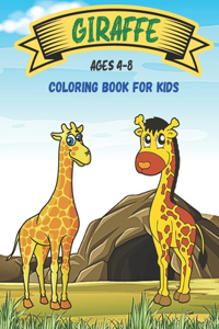 Giraffe Coloring Book For Kids Ages 4-8