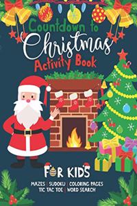 Countdown to Christmas Activity Book For Kids