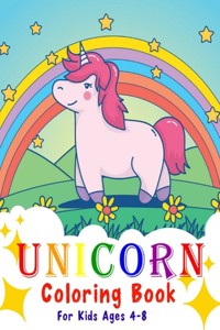 Unicorn Coloring Book for Kids Ages 4-8