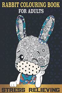 Rabbit colouring book for Adults