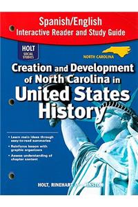 North Carolina Holt Social Studies United States History Interactive Reader and Study Guide