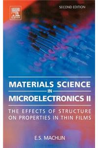 Materials Science in Microelectronics II