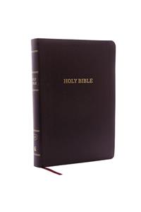 KJV, Reference Bible, Giant Print, Bonded Leather, Burgundy, Indexed, Red Letter Edition