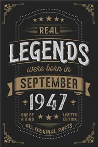 Real Legends were born in September 1947
