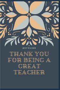 Thank you for Being a Great Teacher