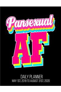 Pansexual AF Daily Planner May 1st, 2019 to August 31st, 2020