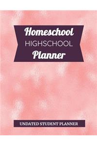 Homeschool High School Student Planner