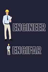 Engineer Engifar: Funny Civil Engineering Joke Lined Journal