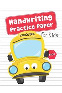 Handwriting Practice Paper for Kids