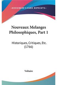 Nouveaux Melanges Philosophiques, Part 1