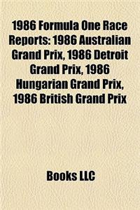 1986 Formula One Race Reports
