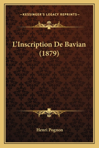 L'Inscription De Bavian (1879)