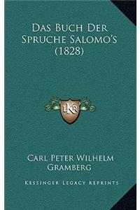 Das Buch Der Spruche Salomo's (1828)