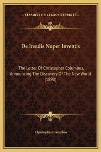 De Insulis Nuper Inventis