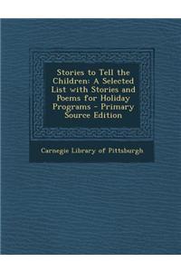 Stories to Tell the Children