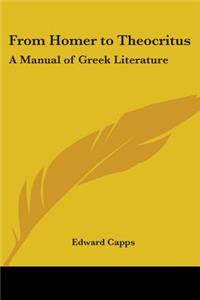 From Homer to Theocritus