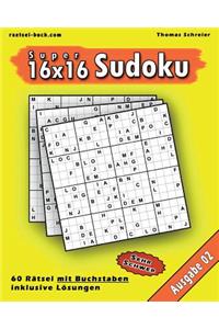 16x16 Super-Sudoku mit Buchstaben 02