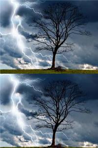 Double Exposure Tree And Storm Journal