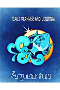 Daily Planner and Journal-Aquarius (with Quick Appointment -Task Section)