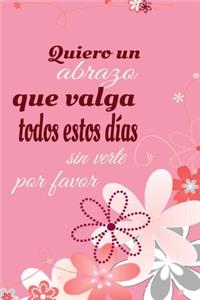 quiero un abrazo, flores libro san valentin