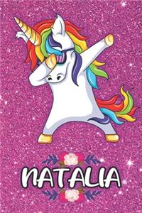 Natalia - Dabbing Unicorn Notebook