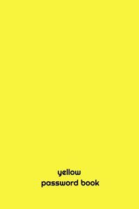 yellow PASSWORD BOOK