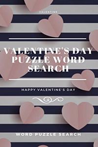 Valentine Valentine's Day puzzle Word Search Happy Valentine's Day