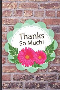 1-5 Minute Gratitude Journal - THanks So Much - Daily Gratitude Notebook