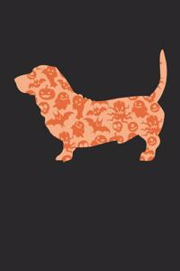 Basset Hound Notebook - Halloween Basset Hound Journal - Basset Hound Gift for Dog Lovers - Basset Hound Diary