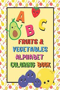 Fruits & Vegetables Alphabet Coloring Book
