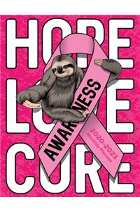 Breast Cancer Awareness Ribbon and Sloth Hope Love Cure