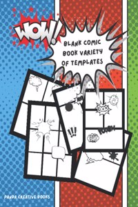 Blank Comic Book Variety Of Templates