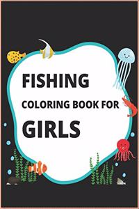 Fishing Coloring Book For Girls