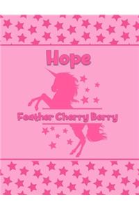 Hope Feather Cherry Berry