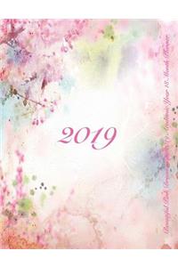 Beautiful Pink Dreamscape 2019 Academic Year 18 Month Planner