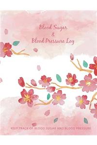 Blood Sugar and Blood Pressure Log