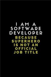 I Am a Software Developer Because Superhero Is Not an Official Job Title