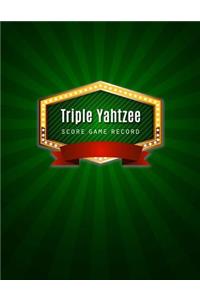 Triple Yahtzee Score Game
