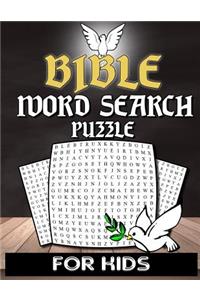 Bible Word Search For Kids: Christian Word Search Puzzle Book For Kids Adults And Senior With Inspirational Words - Bible Activity Book Crossword Puzzle - Church, Sunday School