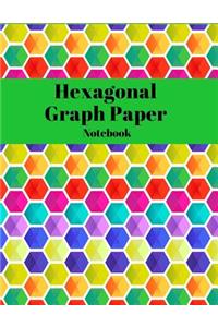 Hexagonal Graph Paper Notebook with 1/2 Inch Hexagons