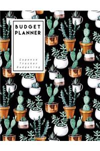 Budget Planner: Expense Tracker Budgeting (Cactus in the Dark) - Size 8.5x11