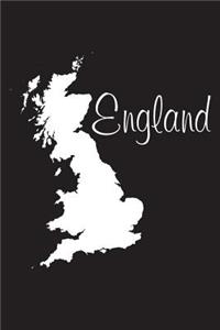 England - Black 101 - Lined Notebook with Margins - 6X9