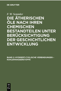 Hydriert-Cyklische Verbindungen - Kohlenwasserstoffe