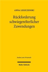 Rückforderung schwiegerelterlicher Zuwendungen