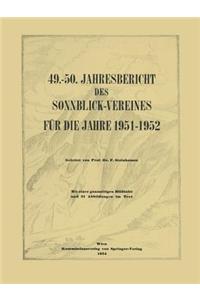 49.–50. Jahresbericht des Sonnblick-Vereines für die Jahre 1951–1952