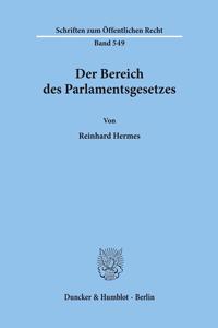 Der Bereich Des Parlamentsgesetzes