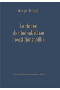 Leitfaden Der Betrieblichen Investitionspolitik